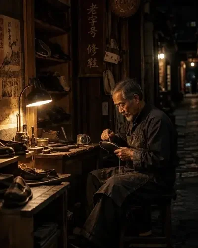 陆师傅——修鞋匠 · 邻居，腿伤之后，晚饭成了不必说的照顾。